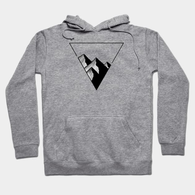 Lonely Mountains Hoodie by jy ink